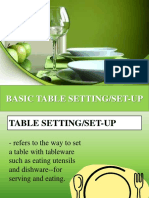 Basic Table Set Up