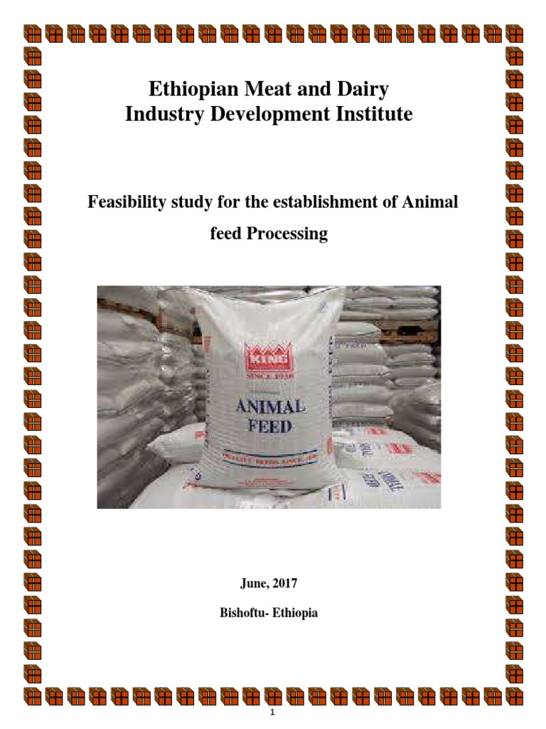 Ethiopian Meat and Dairy Industry Development Institute Feasibility