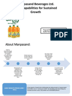 Manpasand Beverages Agile Growth Strategy
