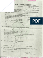 10th Maths Question Paper For Half Yearly Exam 2018 English Medium
