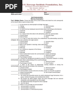 Oral Communication Mid Term