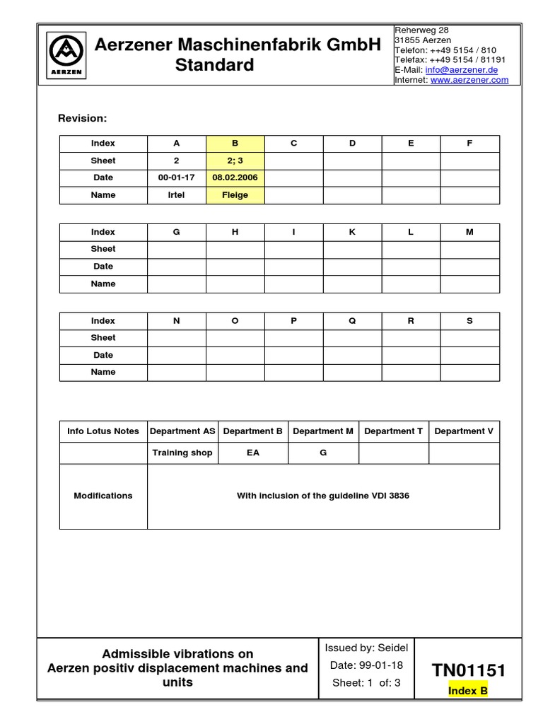 Vibration Limits for Aerzen Machines | PDF | Bearing (Mechanical)