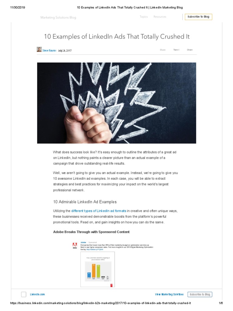 10 Examples of LinkedIn Ads That Totally Crushed It - LinkedIn ...