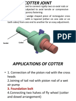 Lecture 2 Cotter joint