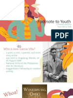 Footnote To Youth by Jose Garcia Villa (Own Analysis)