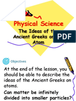 1 The Ideas of The Ancient Greeks On The Atom
