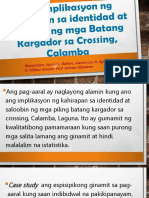 (Danesse) Ang Implikasyon NG Kahirapan Sa Identidad at Saloobin NG Mga Batang Kargador Sa Crossing, Calamba Nina J. Bathan