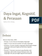 Daya Ingat, Kognitif, & Perasaan