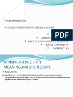 Jurisprudence - Its Meaning, Nature and Scope
