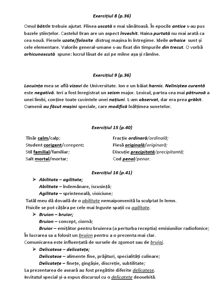 Exercitii | PDF