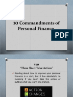 10 Commandments of Personal Finance
