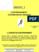 TEMA 1   L’entrenament. Consid. bàsiques