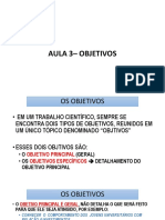 Aula 3 - Objetivos PDF