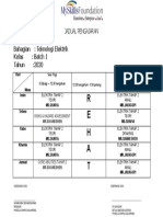 Jadual Pengajaran Sem 3 Minggu 1-6