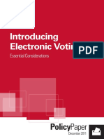 Introducing Electronic Voting