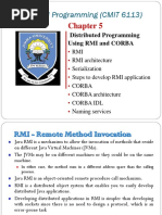 Chapter 5 - Distributed Programming (RMI & CORBA)