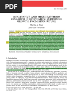 Starr, Martha A. (2014), Qualitative and Mixed - Methods Research in Economics. Surprising Growth, Promising Future