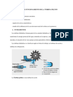 Principio de Funcionamiento de La Trrbina Pelton