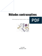 Trabalho Biologia Métodos Contraceptivos