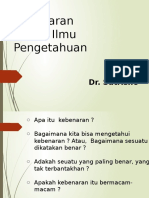 1 Kebenaran Ilmu Pengetahuan