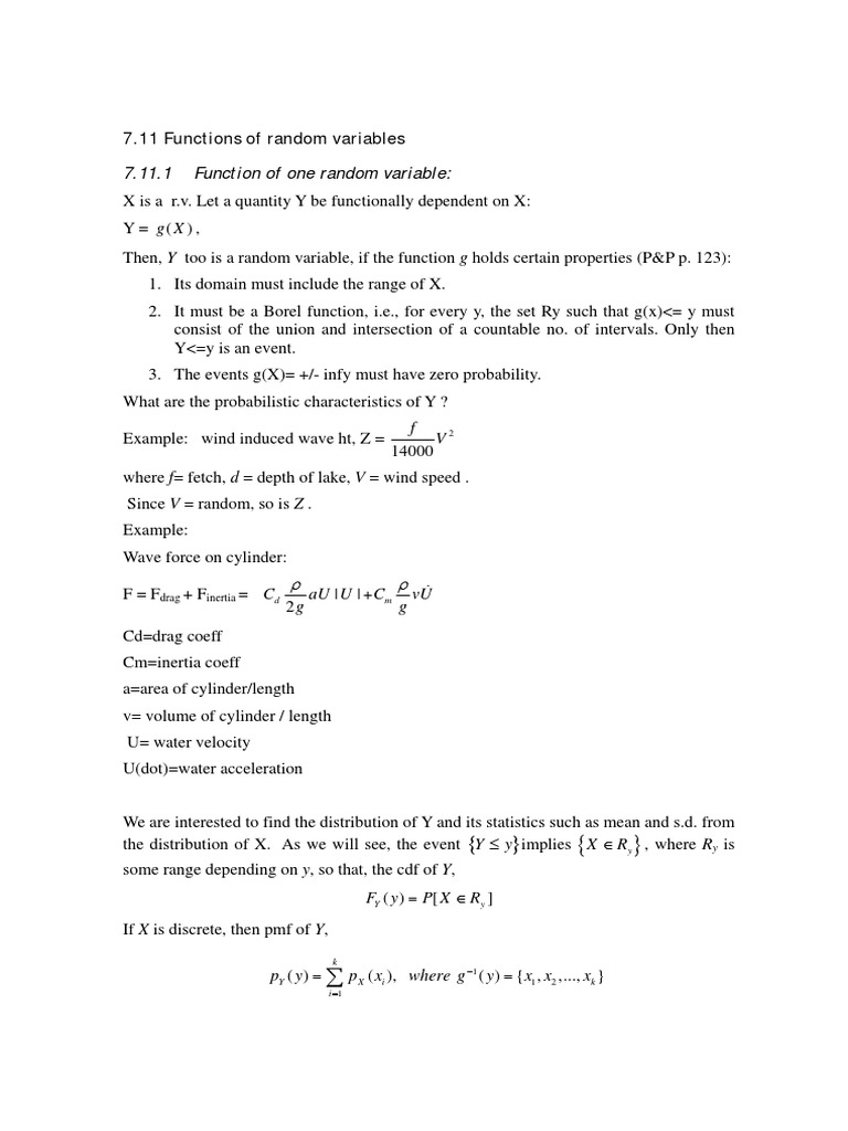 Random Variables Probability Distribution Random Variable