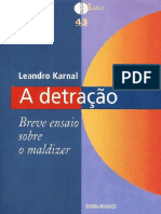 A detração - Leandro Karnal - 84 Págs