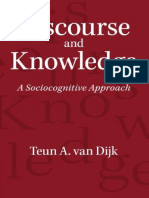 Discourse and Knowledge - A Sociocognitive Approach