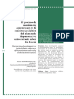 El Proceso de Enseñanza/ Aprendizaje en La Conciencia Silábica Del Alumnado Hispanonativo Universitario Sobre Los Hiatos