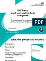 The Treatment and Management of Selfharm in Emergency Departments Slide Set Powerpoint 189897661