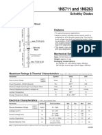 1N5711 and 1N6263 Schottky Diode Specs