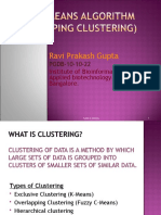 Fuzzy C Means (Overlapping Clustering)