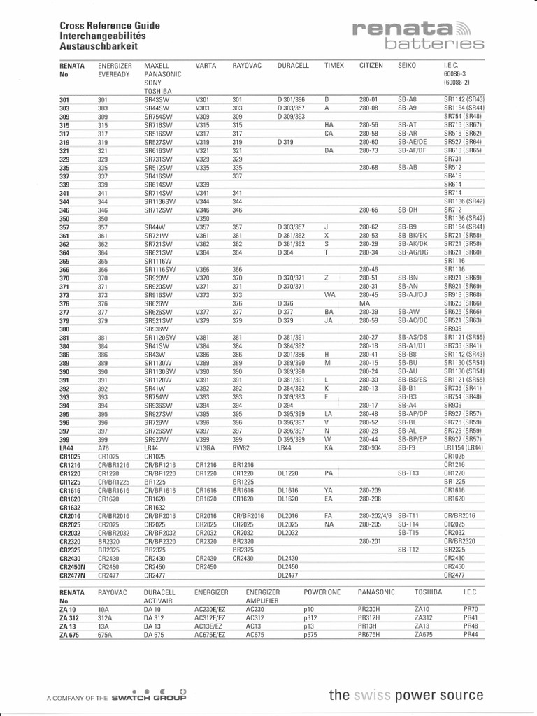 7007-battery-cross-reference-guide-pdf-galvanic-cells-battery-electricity