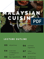 Cul5a - Lecture - Week 9 - Malaysian Cuisine PDF