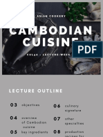 Cul5a - Lecture-Week 10 - Cambodian Cuisine PDF
