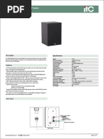 ITC T-7700 Series Electronic Wall Mount Active IP Speaker T-7707