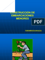 Construcción de embarcaciones menores: selección de madera y colocación de quilla, roda y codaste