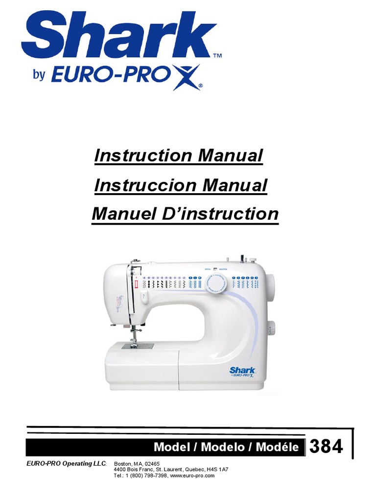 Europro 1902 Instruction Manual PDF Download Free PDF Sewing
