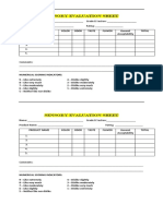 Sensory Evaluation Sheet Template