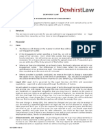 DL Standard Terms of Engagement at 9 January 2020