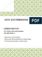Acetic Acid Fermentation
