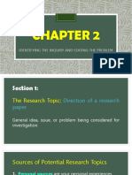 Sources of Potential Research Topics