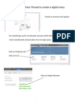 Using Voice Thread To Create A Digital Story