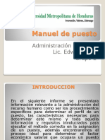 Presentación Proyecto Final Manual de Puesto RRHH