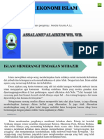 Dasar Ekonomi Islam - Mubadzir