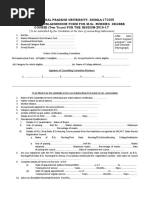 Counseling Form M.Sc. Nursing