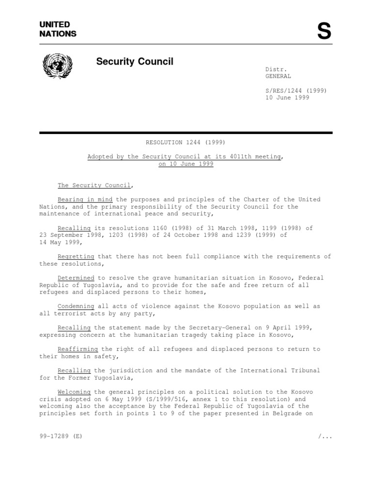 Security Council: United United Nations Nations | PDF