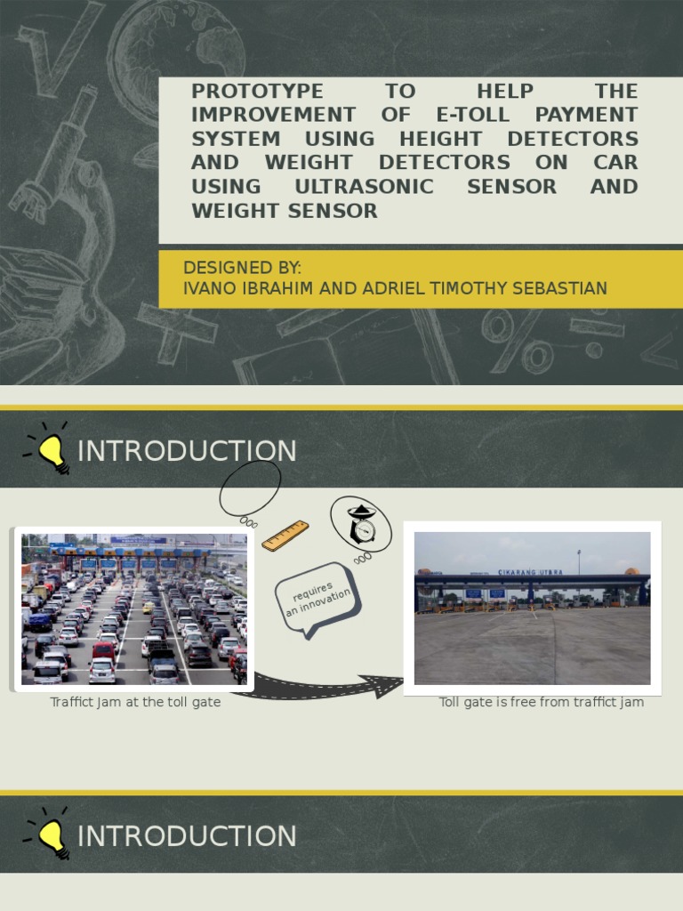 E-Toll System Prototype Using Sensors | PDF | Prototype | Traffic ...