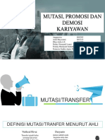 Transfer, Promotion, Demotion (Kelompok 1 MSDM A)
