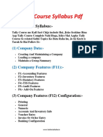 Tally Course Syllabus PDF