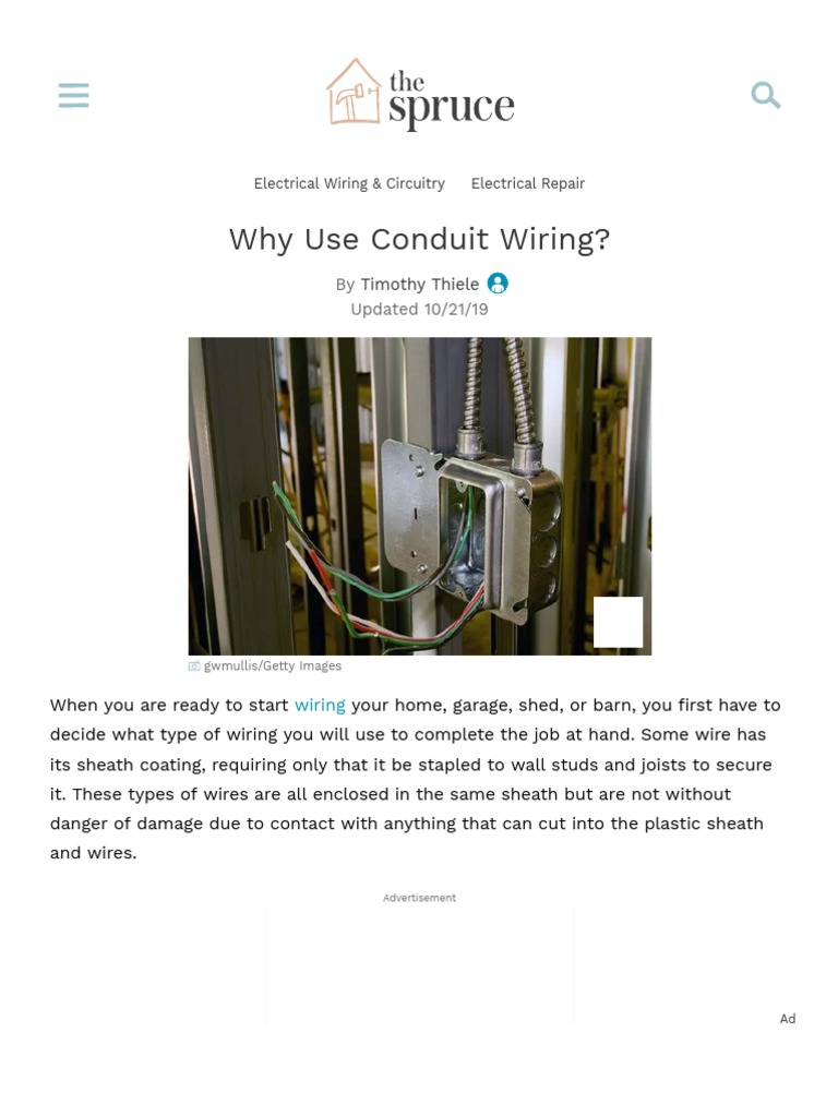 Types of Conduit and Their Uses PDF Electrical Wiring Equipment
